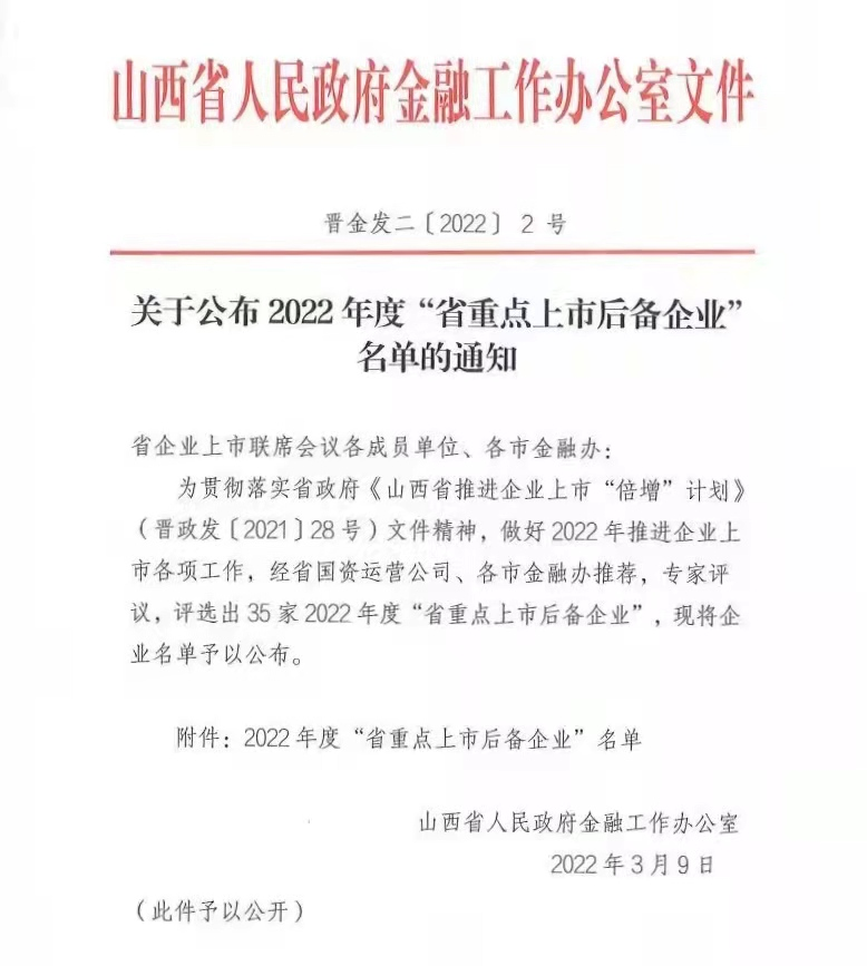喜讯||2022年度“省重点上市后备企业”名单,华鑫肥业荣列榜中!(图1) 喜讯||2022年度“省重点上市后备企业”名单,华鑫肥业荣列榜中!(图1)